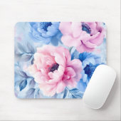 Vintage Blütenpastel Mousepad (Mit Mouse)