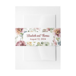 Vintage Blütenpastellblume Einladungsbanderole