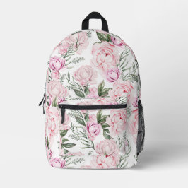 Vintage Blütenperle Bedruckter Rucksack