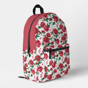 Vintage Blütenperle Bedruckter Rucksack