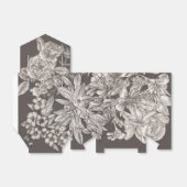 Vintage Blütenpracht Moderne Elfenbein & Graues Br Geschenkschachtel (Ungefaltet)