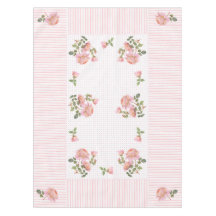 Vintage Blütenpracht, Tischdecken mit Linien und P