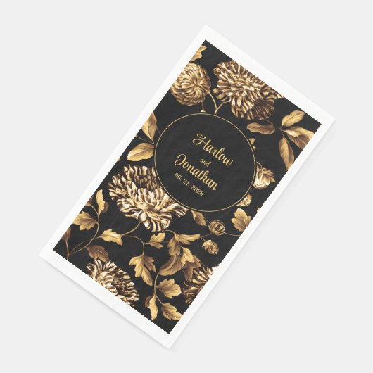 Vintage Blütensafari Serviette (Ecke)