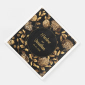 Vintage Blütensafari Serviette (Ecke)