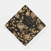 Vintage Blütensafari Serviette (Ecke)