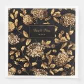 Vintage Blütensafari Serviette (Vorderseite)