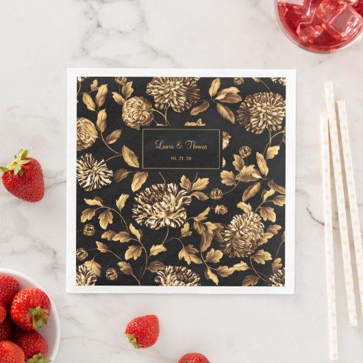 Vintage Blütensafari Serviette (Beispiel)