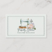 Vintage Blütensägemaschine Visitenkarte (Vorderseite)