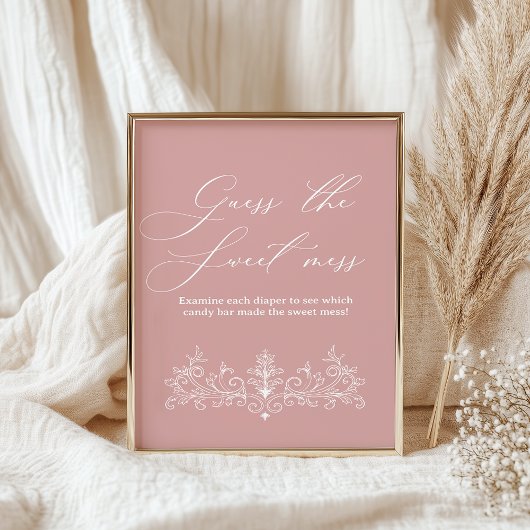 Vintage Blütenspülung Ratet Sweet Mess Poster