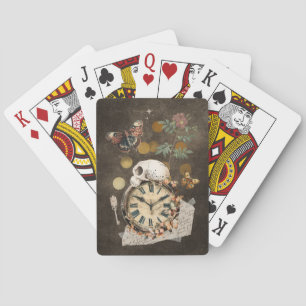 Vintage Blütenzeit Spielkarten