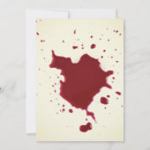 Vintage blutige Boos und verstärken das Halloween- Einladung (Rückseite)