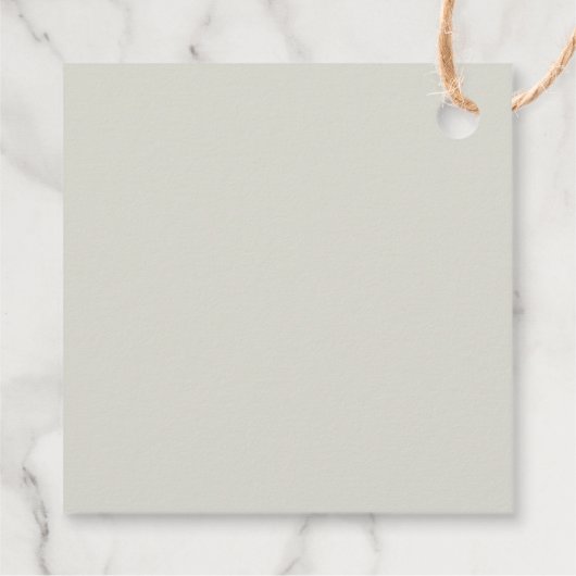 Vintage blutige Hochzeit Geschenkanhänger (Rückseite)