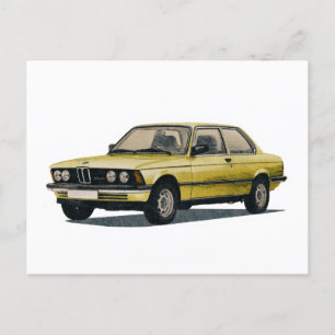 Vintage BMW Auto Fahrzeug Postkarte