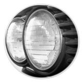 Vintage BMW-Scheinwerfer Keramikknauf (Vorderseite)