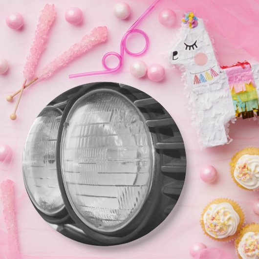 Vintage BMW-Scheinwerfer Pappteller (Party)