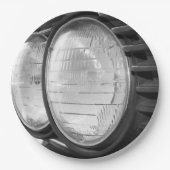 Vintage BMW-Scheinwerfer Pappteller (Vorderseite)