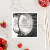 Vintage BMW-Scheinwerfer Serviette (Beispiel)