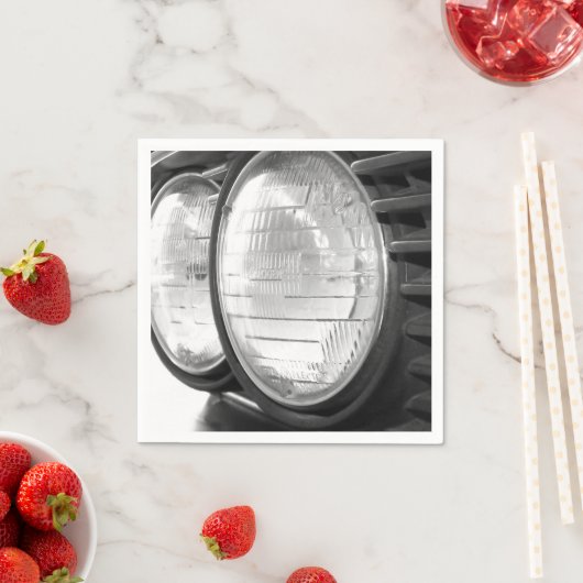 Vintage BMW-Scheinwerfer Serviette (Beispiel)