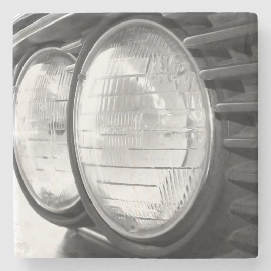 Vintage BMW-Scheinwerfer Steinuntersetzer (Vorderseite)