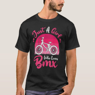 Vintage BMX Sports Just A Girls, die BMX Lieben T-Shirt