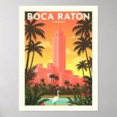 Vintage Boca Raton Florida Poster (Vorne)