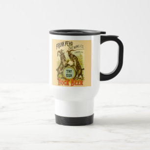 Vintage-Bockbierposter: Antike Goat Saloon Bar  Reisebecher