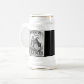 Vintage Bockbierstein Bierglas (Vorderseite Links)