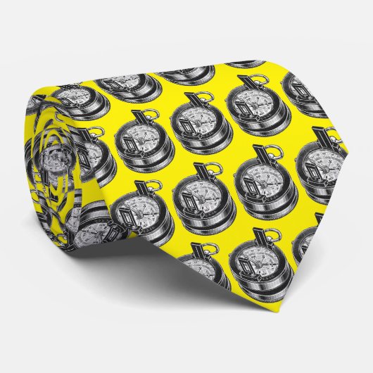 Vintage Bodenbeobachter: Kompass Surveying Tool Krawatte (Gerollt)