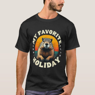 Vintage-Bodenfuchsmeteorologie Groundhog Day 2025 T-Shirt