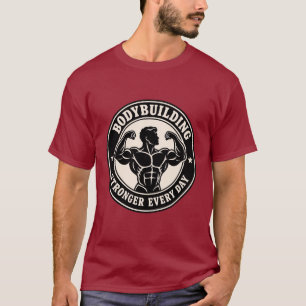 Vintage-Bodybuilding-Abzeichen Gym-Emblem T-Shirt