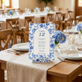 Vintage Bogen-Delware-Sitzkarte Einladung