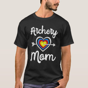 Vintage-Bogen-Mama-Herz-stolze-Eltern-Bogen-Pfeil- T-Shirt