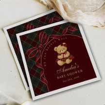 Vintage-Bogen-Teddybär-Weihnachten-Baby-Party