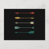 Vintage Bogenpfeile Postkarte (Vorderseite)