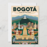 Vintage Bogotá Kolumbien Herz der Anden Retro