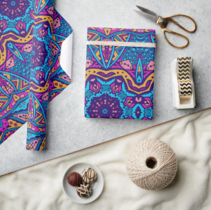 Vintage Bohemian-Kollektion #0001 Geschenkpapier