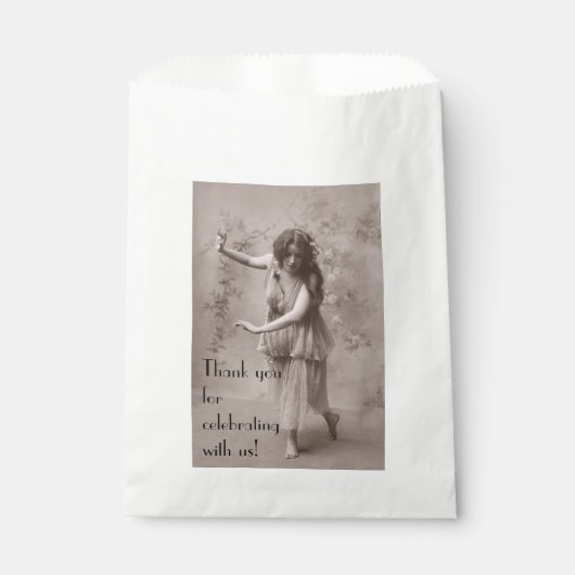 Vintage Bohemische Frau Geschenktütchen (Vorderseite)