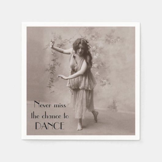 Vintage Bohemische Frau Serviette (Vorderseite)