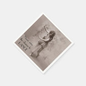 Vintage Bohemische Frau Serviette (Ecke)