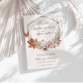 Vintage Bohemische Herbstromantik Wasserfarbenhoch Einladung