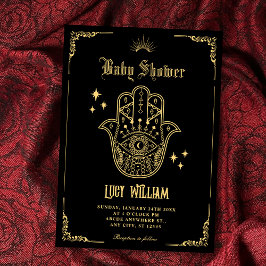 Vintage Bohemische Kunstsymbolen Babydusche Einladung