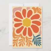 Vintage Bohemische Retro-Lässige Hochzeit Einladung (Rückseite)