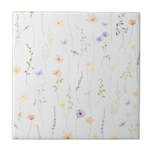 Vintage Bohemische Wildblume Botanisch