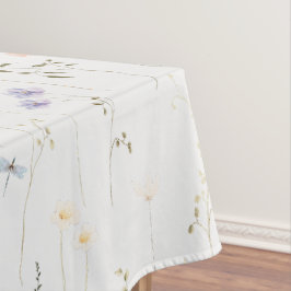 Vintage Bohemische Wildblume Botanisch Tischdecke