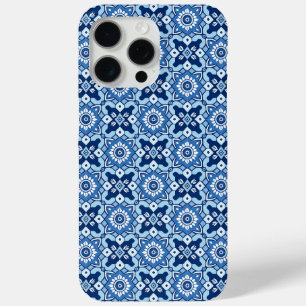 Vintage Boho Blaues Blumenmuster Case-Mate iPhone Hülle