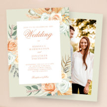 Vintage Boho Blumen Hochzeitsfoto