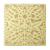 Vintage Boho Blumenmuster anpassbare Farben Fliese (Vorderseite)