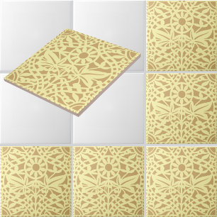 Vintage Boho Blumenmuster anpassbare Farben Fliese