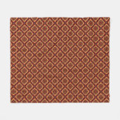 Vintage Boho Blumenmuster Fleecedecke (Vorderseite (Horizontal))