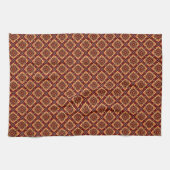 Vintage Boho Blumenmuster Geschirrtuch (Horizontal)